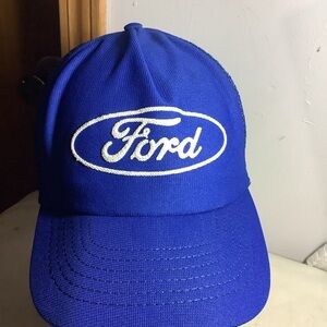 Vintage Ford 80s Mesh Patch Trucker Hat USA Made Great Used Condition